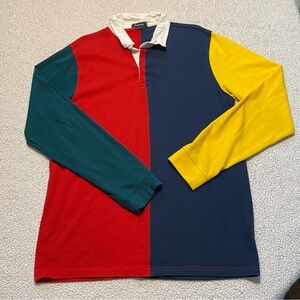 Bluenotes Colourblock Long Sleeve Polo - XL